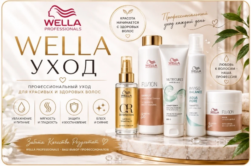 Wella Уход — профессиональные уход для волос